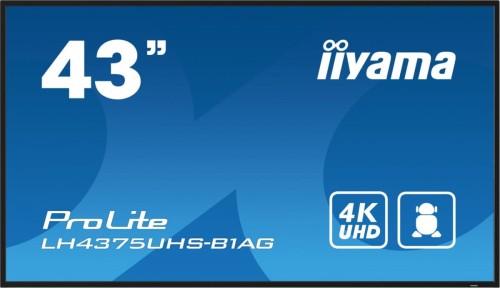 Monitor 42.5 cala ProLite LH4375UHS-B1AG, 24/7,IPS,ANDROID.11,4K,500cd/m2,WiFi,3xHDMI,DP,Daisy/Chain,2xUSB,2x10W,RJ45,iiSignage2,FailOver,SDM,4GB/32GB-1783844