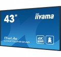 Monitor 42.5 cala ProLite LH4375UHS-B1AG, 24/7,IPS,ANDROID.11,4K,500cd/m2,WiFi,3xHDMI,DP,Daisy/Chain,2xUSB,2x10W,RJ45,iiSignage2,FailOver,SDM,4GB/32GB-1783854