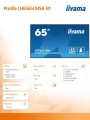 *IIYAMA 65'LH6565UHSB-B1, 24/7,IPS,ANDROID.11,4K,800cd, iiSignage2, SDM, 2x HDMI, DP, 2x USB,2x 10W, RJ45, WiFi, 4/32GB, PION/POZIOM, 400x400(vesa)-1826179
