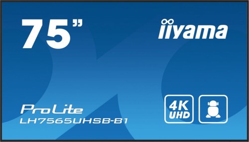 Monitor 75 cali LH7565UHSB-B1, 24/7, IPS, ANDROID 11, 4K, 800cd, iiSignage2, SDM, 2x HDMI, DP, 2x USB,2x 10W, RJ45, WiFi, 4/32GB, PION/POZIOM, 400x400(vesa)-1826180