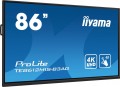Monitor 85.6 cala ProLite TE8612MIS-B3AG,INFRARED,40pkt,VA,4K, 24/7, 7H, WiFi,VGA, HDMI, USB-c, Bluetooth,metal,8ms, vesa, głośniki 2 x 16W-1783971