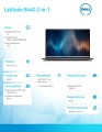 Notebook Latitude 9440 2in1 Win11Pro i7-1365U/16GB/512GB SSD/2in1 14.0 QHD+ Touch/Intel Iris Xe/FgrPr/IR Cam/Mic/WLAN + BT/Backlit Kb/3 Cell/3Y PS-1651386