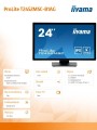 Monitor 24 cale T2452MSC-B1AG 10 PKT. POJ,IPS,HDMI,DP,2x1W,7H,2xUSB,  400cd/m2,AG-(Anti Glare)-1948473