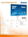 Monitor 27 cali XUB2797QSN-W2 IPS,QHD,USB-c Dock,HDMI,DP,PD-65W,2x2W, 4xUSB(3.2),300cd/m2,80M:1,sRGB:99%/5y/-1948340