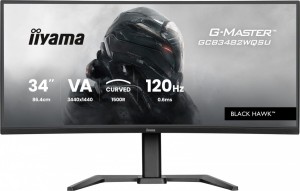 Monitor 34 cale G-Master GCB3482WQSU-B1,VA,UWQHD,120HZ,1500R, 21:9, 500cd,2x5W