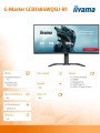 Monitor G-Master 34 cale GCB3484WQSU-B1,VA,UWQHD,180Hz,1500R, 21:9, 500cd/m2, 2x5W-1982663