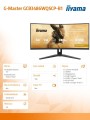 Monitor G-Master 34 cale GCB3486WQSCP-B1,VA,UWQHD,240HZ,1500R,500cd,21:9,     USB-C dock 95W, RJ45, 2x5W-1982682