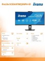 Monitor 34 cale XCB3497WQSNPH-B1,VA,UWQHD,1500R,USB-C Dock 95W, RJ45, KVM,2x5W, kamera 5MP, /5y/-1982643