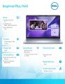 Notebook Inspiron Plus 7441 Win11Pro XELITE12C/16GB/1TB SSD Gen4/14.0 QHD+ Touch/Adreno GPU/FgrPr/Cam &amp; Mic/WLAN + BT/Backlit Kb/3 Cell/3Y Basic Onsit-1989633
