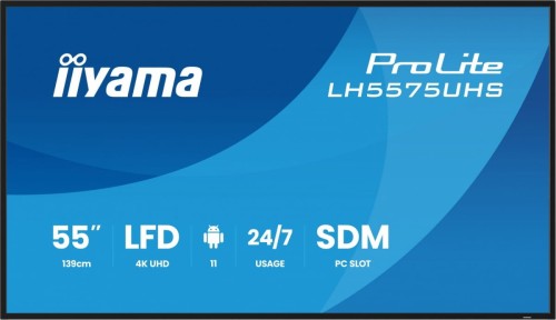 Monitor 55 cali LH5575UHS-B2AG,24/7,IPS,ANDROID.11,4K,  WiFi,         iiSignage2, FailOver, EShare, 24/7, full daisy chain-2010787