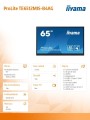 Monitor 65 cali TE6512MIS-B4AG  40pkt,IPS,4K,24/7,7H, ANDROID 14, RK3576, 8/128GB, EDLA, Essential-2010832