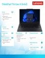 Ultrabook ThinkPad T14 G6 21QC004YPB W11Pro Ultra 7 255U/16GB/1TB/INT/14.0 WUXGA/Black/3YR Premier Support + CO2 Offset-2016856