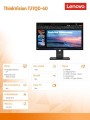 Monitor 27 cali ThinkVision T27QD-40 WLED LCD 64AAGAT2EU-2016470