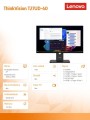 Monitor 27 cali ThinkVision T27UD-40 64AFGAT2EU-2019061