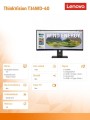 Monitor 34 cale ThinkVision T34WD-40 64AEZAT1EU-2019079