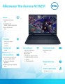 Notebook Alienware 16x Aurora AC16251 Win11Pro C9 275HX/32GB/1TB/16.0 WQXGA/GeForce RTX 5070/WLAN + BT/RGB Backlit Kb/6 Cell/280W/3Y Support-2039663