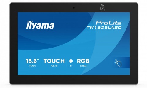 Monitor 16 cali TW1625LASC-B3PNR ANDROID 14,FHD,10PKT,450cd,2x2W,    4xUSB, 1xUSB-C,RJ45, MIC, RK3567, 4/32GB, LED lightbar, iiSign2, NFC, 24/7-2044807