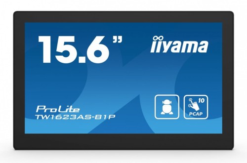 Monitor 16 cali TW1623AS-B3P,10P.DOT.IPS,ANDROID13,WIFI,24/7,RJ45, HDMI,3xUSB,CMS (iiSignage2)-2043828