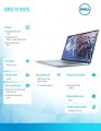 Notebook XPS 13 9315 Win11Pro i5-1230U/512GB/16GB/Intel Iris Xe/13.4 FHD+/KB-Backlit/Sky/2Y NBD-1641278