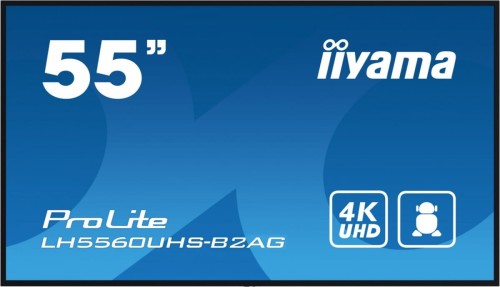 Monitor wielkoformatowy 55 cali LH5560UHS-B1AG matowy 24h/7 500(cd/m2) VA 3840 x 2160 UHD(4K) Android.11 Wifi CMS(iiSignage2), Uchwyt ścienny-2043838