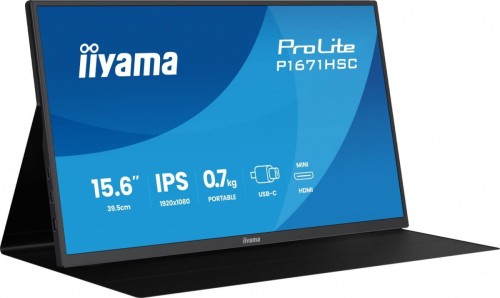 Monitor 15.6 cala P1671HSC-B1 IPS,FHD,miniHDMI,2xUSBC,250cd,8ms,2x1W,  0,7kg-2044134