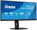 Monitor ProLite 34 cale XUB3493WQSU-B6 IPS,UWQHD,DP,2xHDMI,HAS,21:9,400cd,   120Hz,1000:1,1ms, USB HUBx4, 2x5W,-2044289