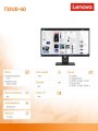 Monitor ThinkVision T32UD-40 31.5 cala 64B0GAT1EU-2046254