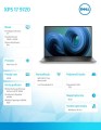 Notebook XPS 17 9720 Win11Pro i9-12900HK/1TB/32GB/RTX 3060/KB-Backlit/Silver/2Y NBD -1600912