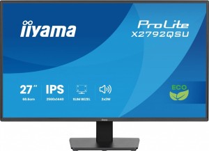 Monitor 27 cali X2792QSU-B1 IPS,QHD,120Hz,HDMI,DP, 350cd,1500:1,      cienkie ramki, 2xUSB 3.2, ErP B