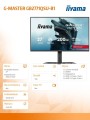 Monitor 27 cali GB2771QSU-B1 QHD,Fast IPS,200Hz,HAS (150) PIVOT,2xUSB 3.2,2xUSB C,0,5ms,2xHDMI,DP,350cd,Adaptive G-SYNC 1920x1080@48-240Hz DP only-2069971