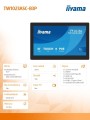 Monitor dotykowy 10 cali TW1023ASC-B3P 10P.DOT.IPS,ANDROID,WIFI, 4xUSB, RJ45, MIC, 24/7, iiSignage-2075956