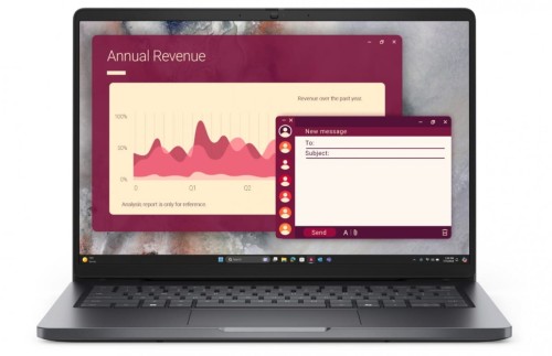 Laptop Dell Pro 14 PC14250 W11P C7 150U/16GB/512GB/FgrPr/FHD IR Cam&Mic/WLAN+BT|14.0 FHD+|BcklKb/3C/65W/3YPS Magnetite color, textured finish-2078432