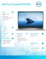 Laptop Dell Pro 15 Essential PV15250 W11P i5-1334U|16GB|1TB|IntelUHD|FgrPr|WLAN+BT|15.6 FHD|BcklKb|3C|65W|3YPS Platinum Silver (Aluminum)-2078379