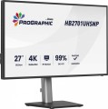 Monitor 27 cali ProGraphic HB2701UHSNP-B1 4K,IPS BLACK 2.0,450cd,VESA USB-c dock(PD:96W),HDMI,DP,DAISY/CHAIN,4xUSB,RJ45,3000:1,sRGB:100%,DCI-P3:99%,KV-2084423