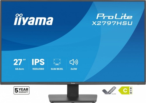 Monitor  ProLite 27 cali X2797HSU-B1  IPS,FHD,HDMI,DP,120Hz,350CD,2xUSBv3.2,  2xUSB-C, GW 5lat-2091395