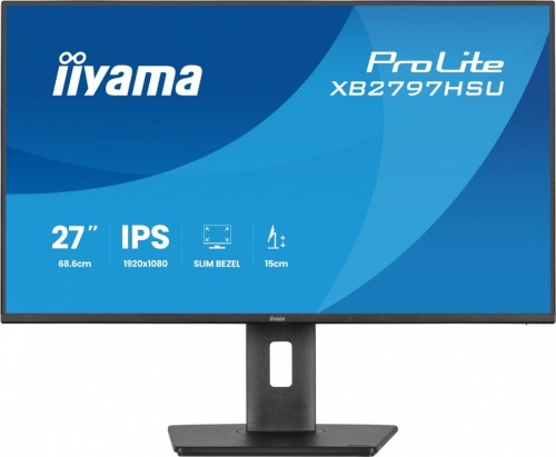 Monitor ProLite 27 cali XB2797HSU-B1 IPS,FHD,HDMI,DP,120Hz,2xUSBv3.2,        2xUSB-C, 350 CD, 2x2W, HAS 150/PIVOT-2091408