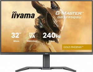 Monitor G-Master 31.5 cala GB3295QSU-B1 QHD,FastVA,240Hz,2xHDMI,DP,400cd,0,4ms, 2xUSB 3.2 , 2xUSB-C, HAS 150, FreeSync Premium - HDMI: 2560 x 1440 @48