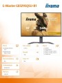 Monitor G-Master 31.5 cala GB3295QSU-B1 QHD,FastVA,240Hz,2xHDMI,DP,400cd,0,4ms, 2xUSB 3.2 , 2xUSB-C, HAS 150, FreeSync Premium - HDMI: 2560 x 1440 @48-2091461