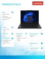 Laptop ThinkPad L13 G6 21R5000XPB  W11Pro Ultra 5 225U/16GB/512GB/INT/13.3 WUXGA/Black/3Y Onsite upgrade from 1Y Courier/Carry-in ESS (CPN)-2099051