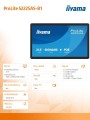 Monitor 21.5 cala ProLite S2225AS-B1 IPS,FHD,A14,24/7,RJ45,500cd2, USB-C,2x5W,iiSignage, WI-FI-2108722