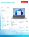 Laptop ThinkBook 16 G7 21MW0077PB W11Pro 7735HS/16GB/1TB/AMD Radeon/16.0 WQXGA/Arctic Grey/1YR CI + 3YRS OS + CO2 Offset-2110369