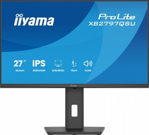 Monitor ProLite  27 cali XB2797QSU-B1 IPS,QHD,2xHDMI,DP,350cd,75Hz,1000:1,     USB HUB,x4 ((2x Type-A v.3.2 Gen 1 (5Gbps, 4.5W) 2x Type-C (5Gbps, 5W))