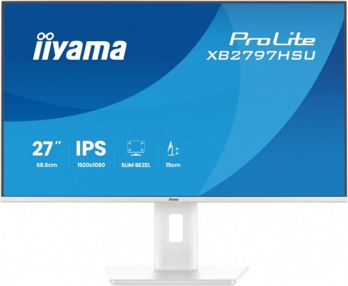 Monitor 27 cali XB2797HSU-W1 IPS, FHD, HDMI, DP, 120Hz, 2xUSBv3.2, 2xUSB-C, 350 CD, x2W, HAS 150/PIVOT, Biały-2117961