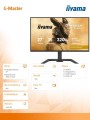 Monitor 25 cali GB2791QSU-B1 0.6ms,DP,2xHDMI 2.1 ,320Hz, Fast IPS,  WQHD,350 cd/m2, USB HUB x4 (2x Type-A, 2x Type-C), G-SYNC compatible - HDMI: 2-2120928