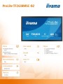 Monitor 24 cale TF2438MSC-B2 IPS,FHD,DP,HDMI,2x2W,2xUSB,600(cd/m2),  10pkt.7H,IP1X(FRONT),PION/POZIOM, 120Hz-2133612