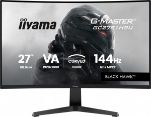 Monitor 27 cali GC2781HSU-B1 VA, FHD, 144Hz, 1ms, 2xUSB, 1500R, 350 cd, 4000:1, HDMI, DP, FreeSync -1920x1080 (48-144Hz), 2x2W