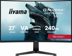 Monitor 27 cali GC2784HSU-B1 FHD, 0.7ms, VA, 1500R, 240Hz 2xHDMI, DP, 2xUSB, FreeSync Premium -1920x1080 (48-240Hz), HDR10, 2x2W