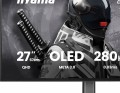 Monitor 27 cali GOB2701QSC-B1 OLED,280Hz,65W,2xHDMI,DP                1500 cd/m? (Szczytowa, HDR), 2560 x 1440, 1500000:1, 0.03ms, 2xHDMI,DP,USB HUB-2180681