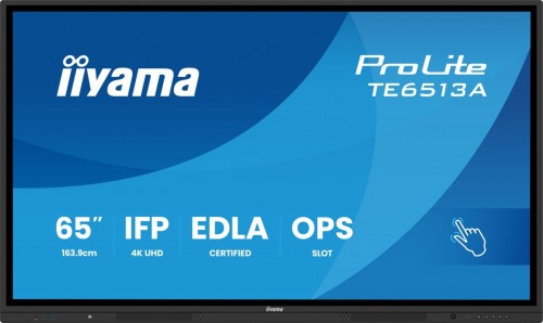 Monitor 65 cali TE6513A-B3AG INFRARED, 40pkt, IPS, 4K, 7H, 500cd/m2, WiFi, USB, ANDROID 14, Google EDLA, 2x20W, uchwyt ścienny-2192923
