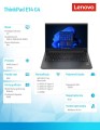 Laptop ThinkPad E14 G4 21EB007PPB W11Pro 5625U/8GB/512GB/INT/14.0FHD/Black/1YR Premier Support + 3YRS OS -1580563